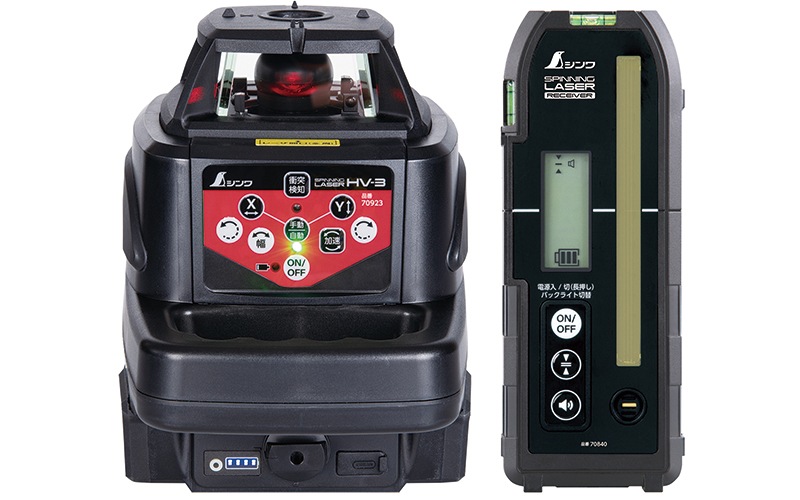 スピニングレーザー SD HV－3レッド 受光器付 | レーザー・光学