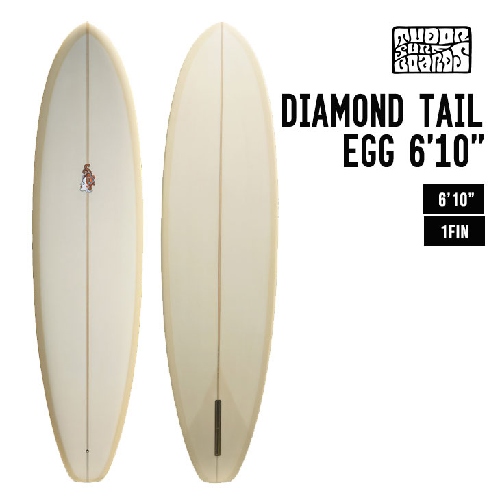 TUDOR SURFBOARDS DIAMOND TAIL EGG 6'10 | SIDECAR ONLINE SHOP