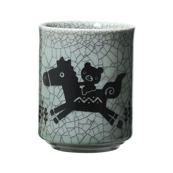 大堀相馬焼 松永窯 KACHI-UMA05 byたかいよしかず 二重湯呑み | すべて