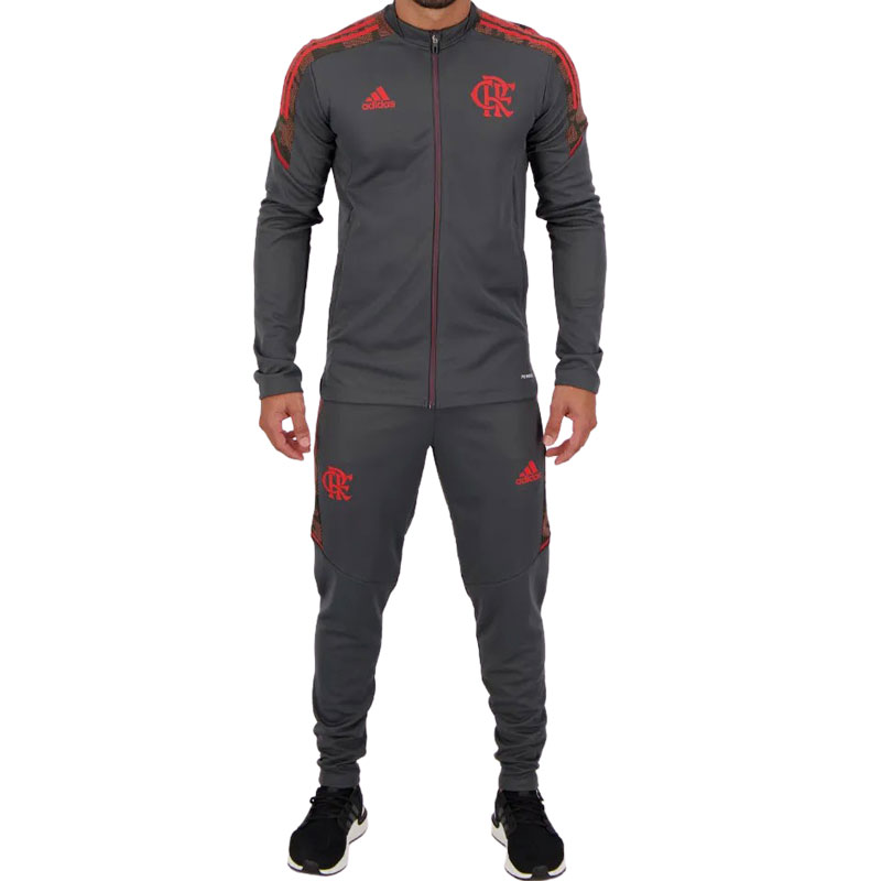 □取り寄せ商品□フラメンゴ公式ジャージ上下セット FLAMENGO グレー