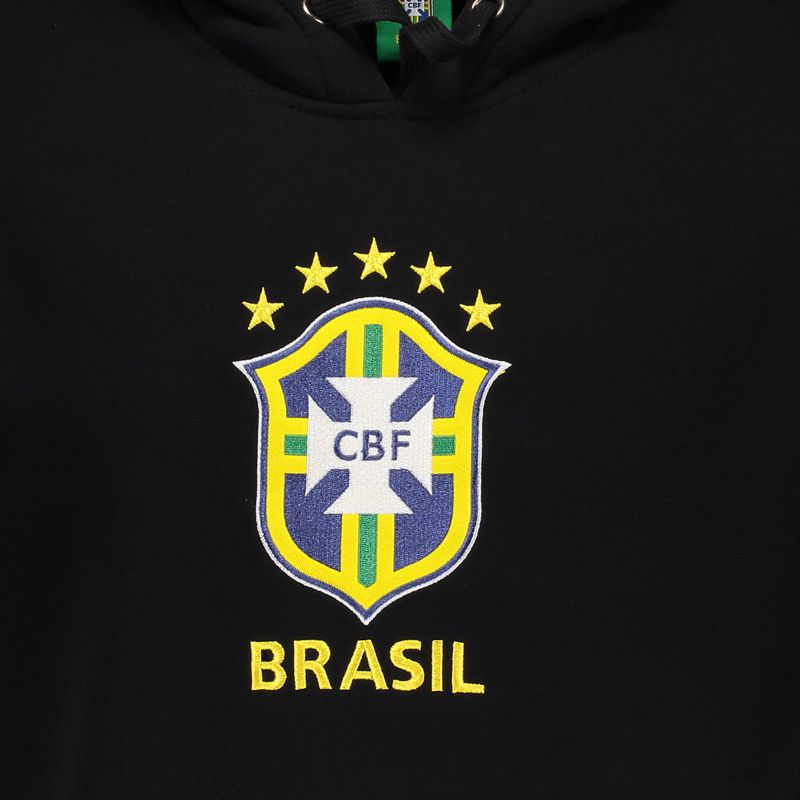 サッカーブラジル代表公式エンブレム刺繍パーカー【CBF】裏起毛