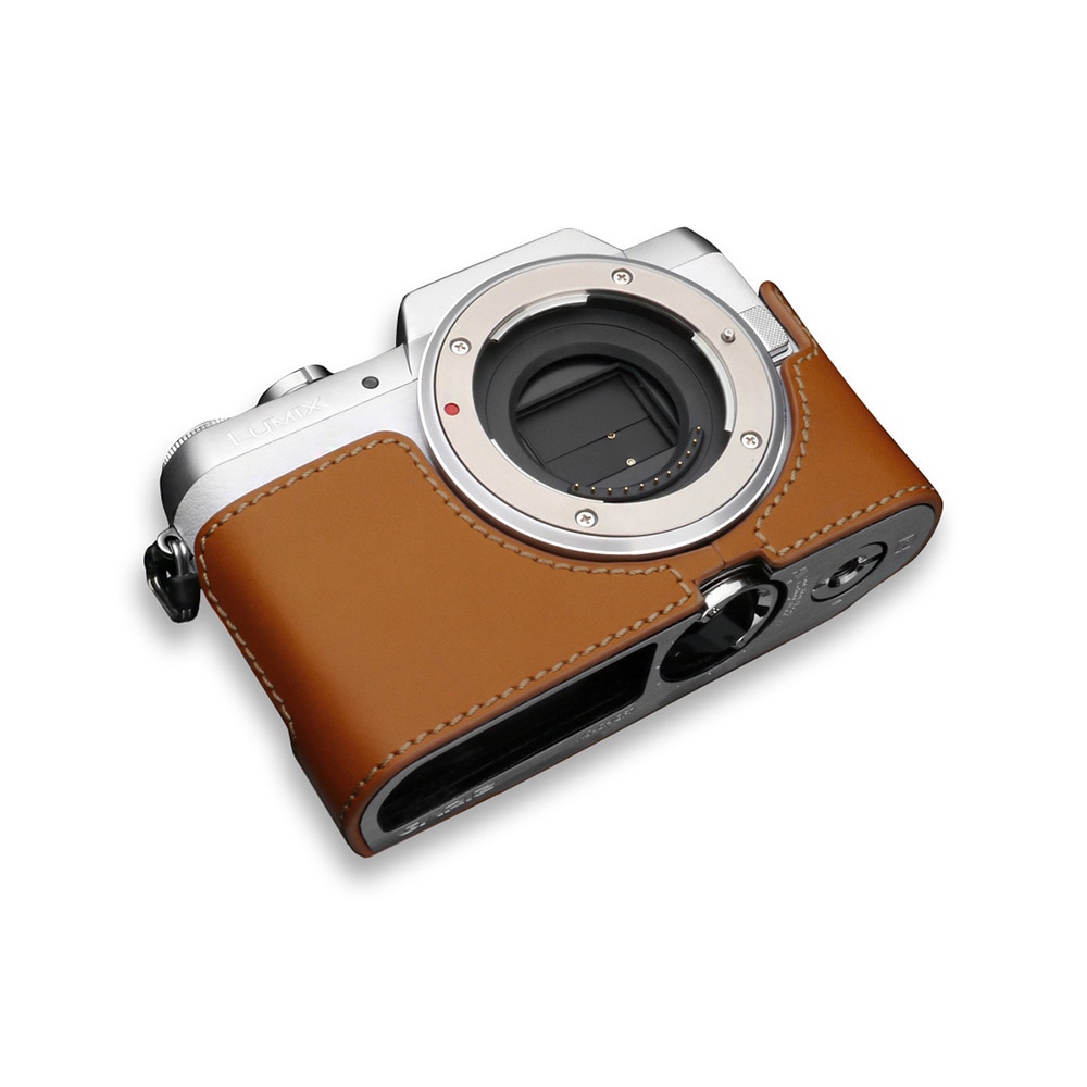 GARIZ Panasonic LUMIX DMC-GF7用 本革カメラケース XS-CHGF7LB ライト