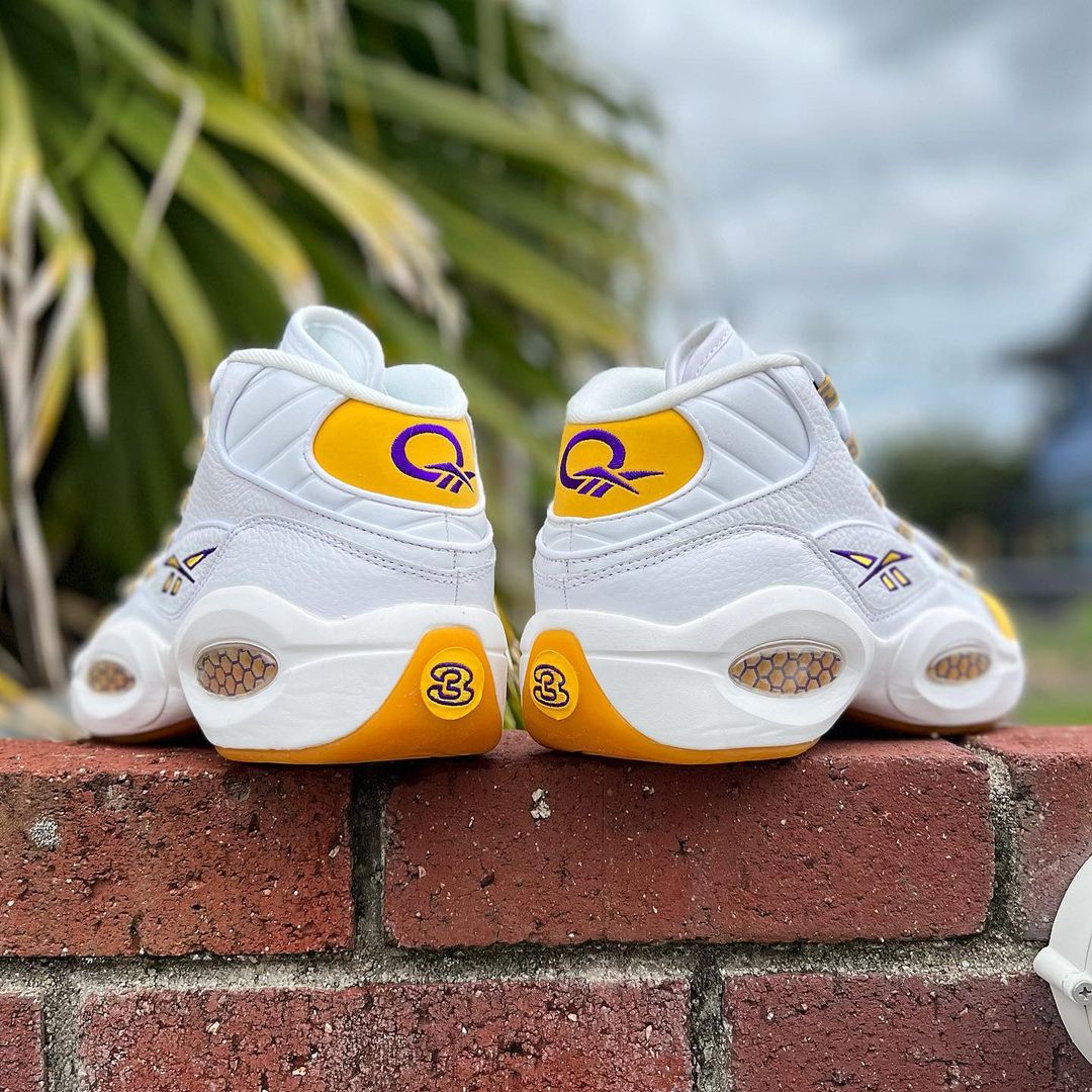 REEBOK QUESTION MID 'YELLOW TOE' 'LAKERS' 'KOBE' リーボック