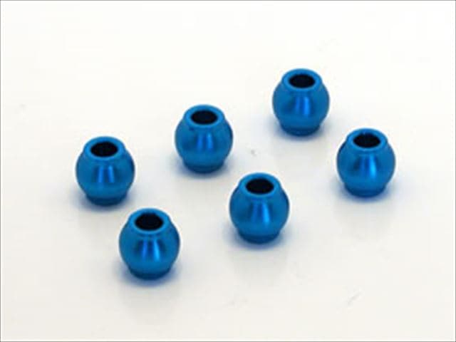 アルミステアリングボール タミヤTT-02用 ブルー 6個入 Aluminum