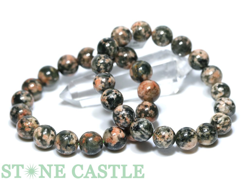 ☆高品質☆【ブレスレット】桜グリーンルチルクォーツ (緑) (約12