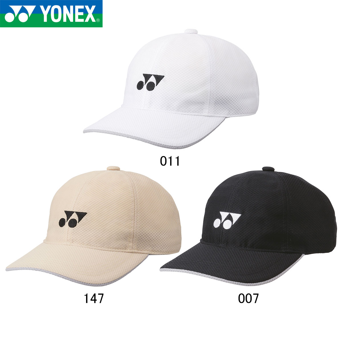 YONEX 40106 ユニメッシュキャップ 帽子(ユニ) バドミントン・テニス