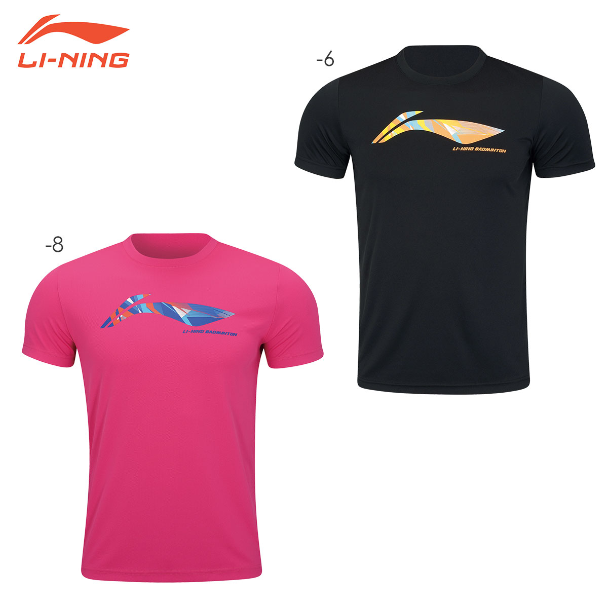 LI-NING AHSR796 トレーニングTシャツ バドミントンウェア(ジュニア