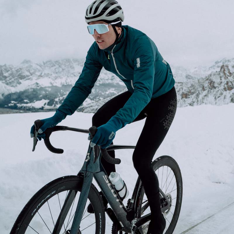 Q36.5〉Gregarius Grid Skin Winter ビブタイツ _Black | Q36.5