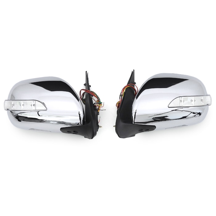 200系ハイエース LEDウィンカー メッキ ドアミラー 左右セット Ver,1