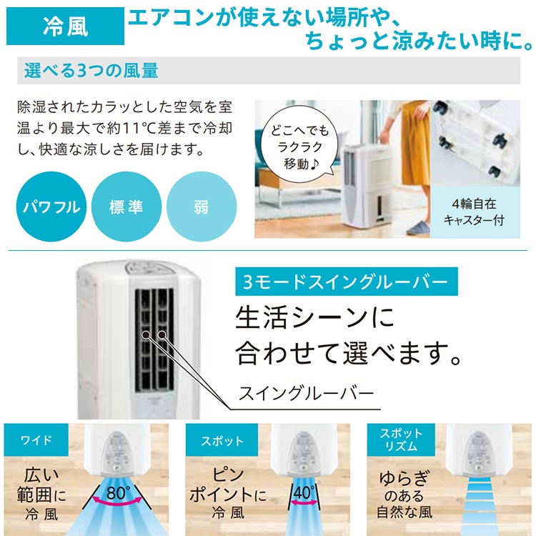 クーラー コロナ 2024年モデル スカイブルー リララ冷暖房兼用タイプ