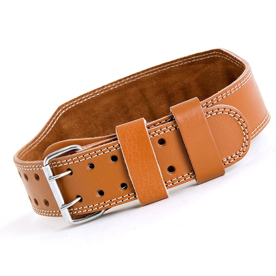 レザーウエイトリフティングベルトワイドタイプ(キャメル) IROTEC