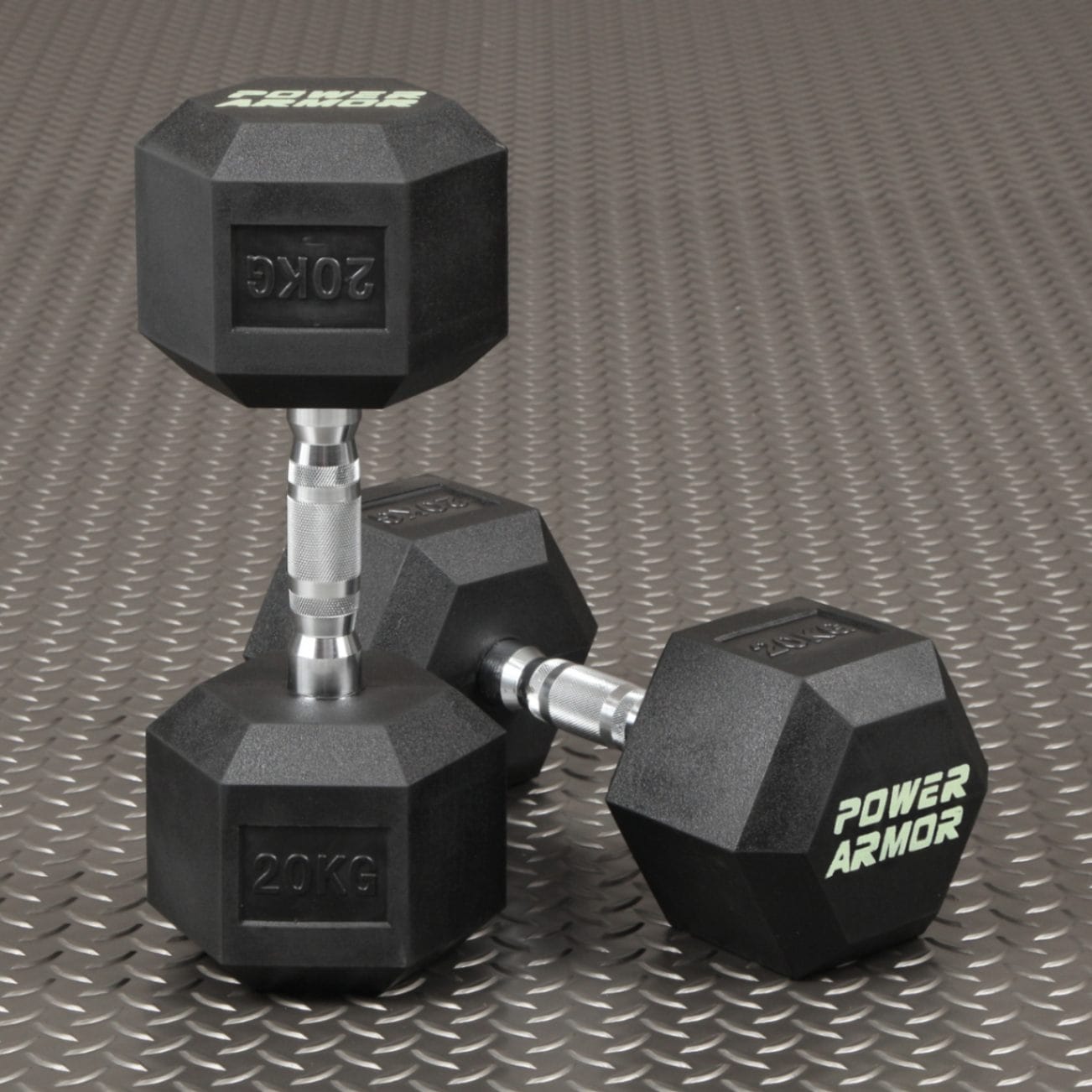 ラバーHEXダンベル20KG（2本セット）/POWER ARMOR（パワーアーマー）