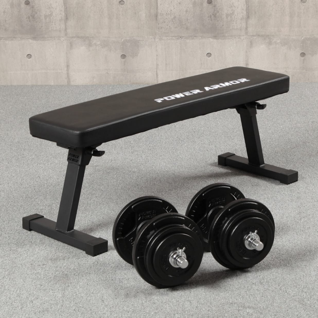 トライアルセットI49（フラットベンチ+アイアンダンベル49kgセット