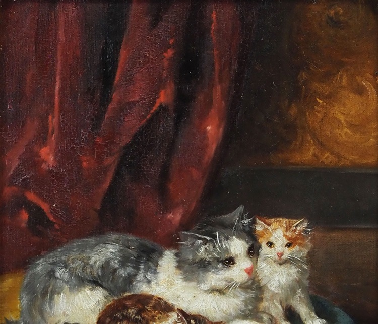ブリュネル・ド・ヌヴィル 「毛糸玉で遊ぶ小猫たち」 | | アトリエ