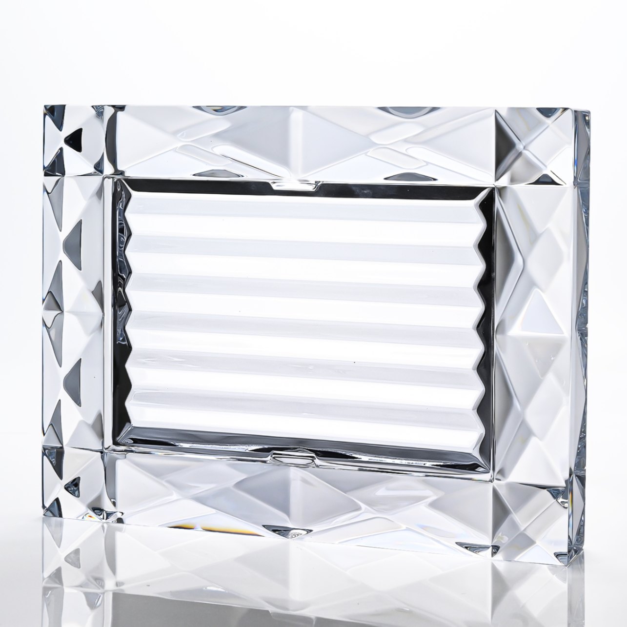 未使用級 バカラ Baccarat ベガ フォトフレーム 写真立て 置物 箱つき