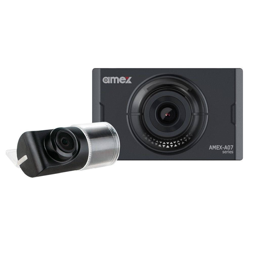ドライブレコーダー 2カメラ 前後カメラ 日本製 AMEX A07W ドラレコ