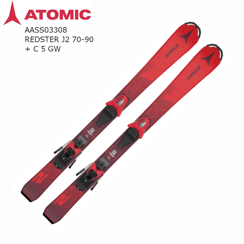 アトミック スキー板 2024 ATOMIC REDSTER J2 70-90 + C 5 GW レッド