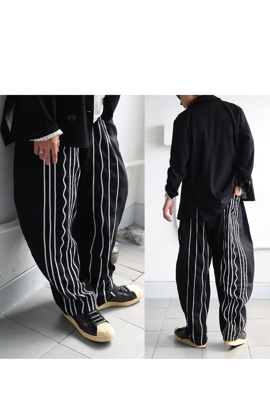 コード刺繍 バルーンパンツ メンズ ボトムス パンツ 送料無料・(100