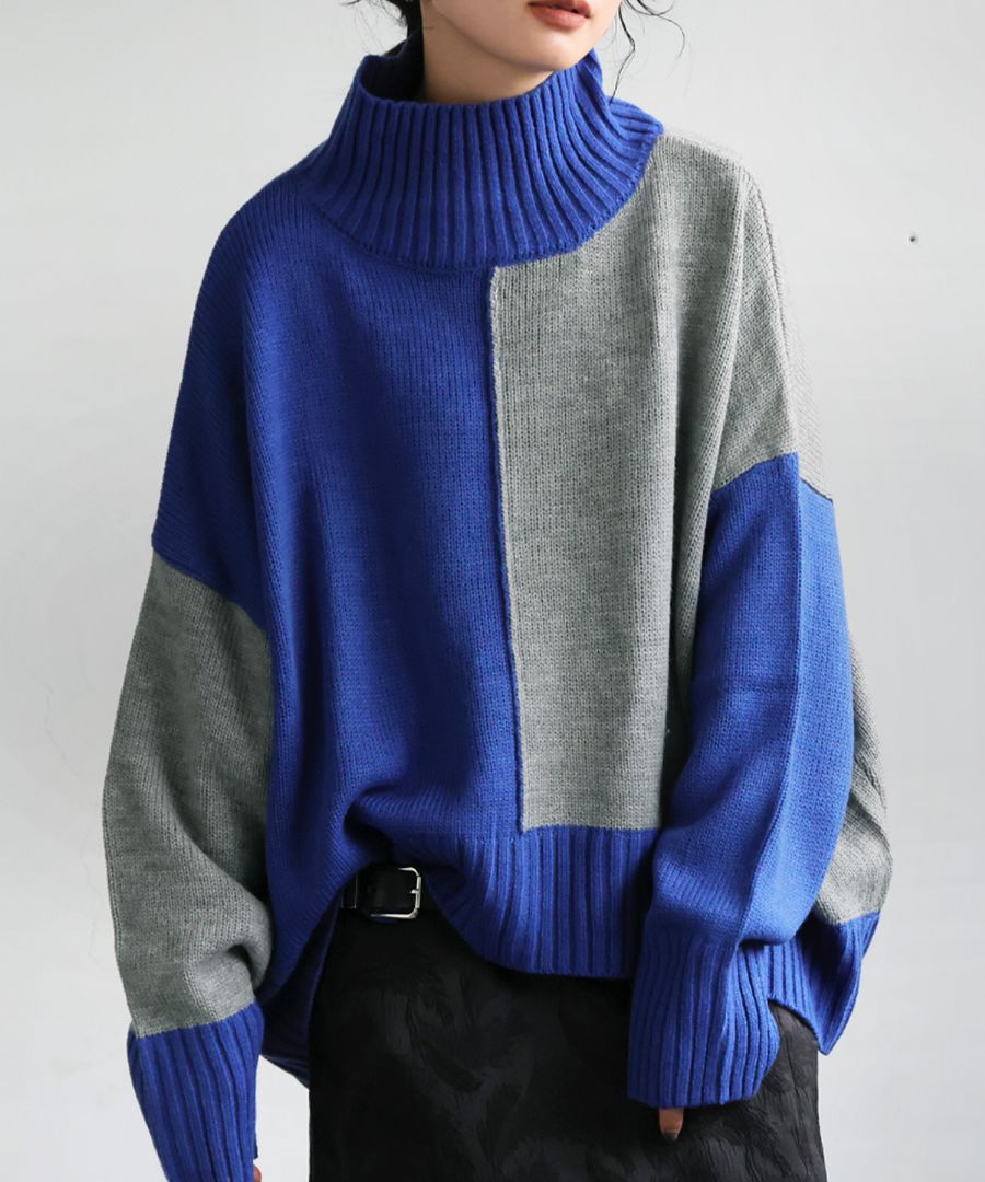 ハイネックニット ニット レディース トップス 無地 長袖・再入荷