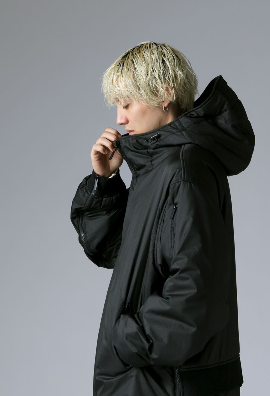 サーモライト 中綿 ロングコート メンズ アウター 送料無料・メール便