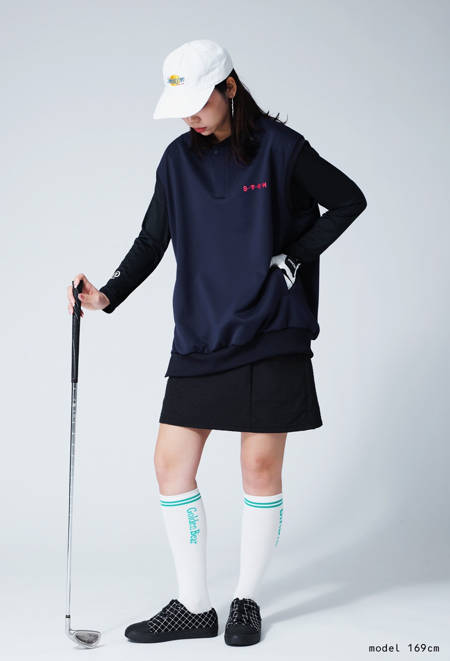 ANTIQUA GOLF×STCH ベスト レディース 送料無料・再入荷 メール便不可