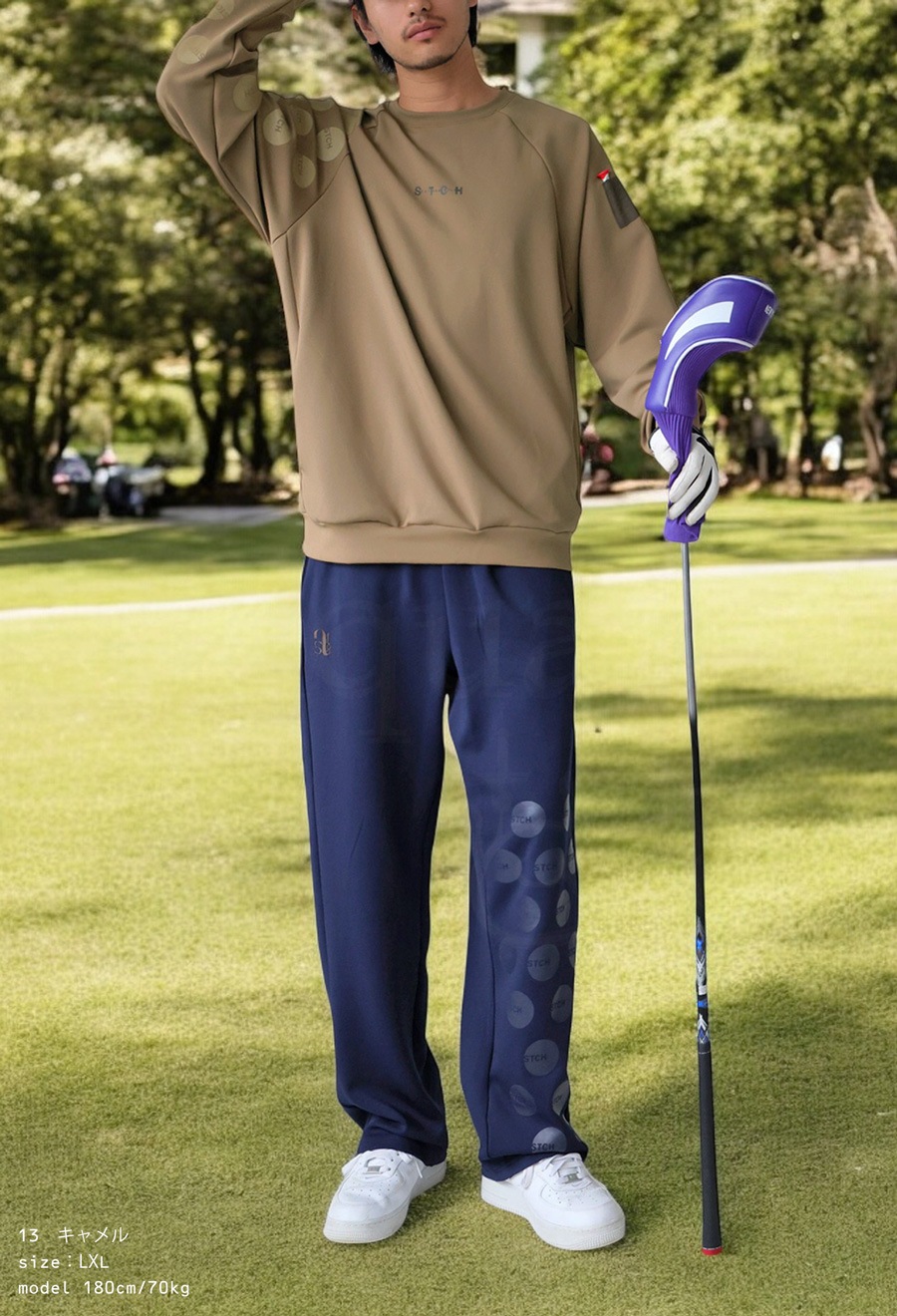ANTIQUA GOLF×STCH トップス メンズ 送料無料・再入荷 メール便不可