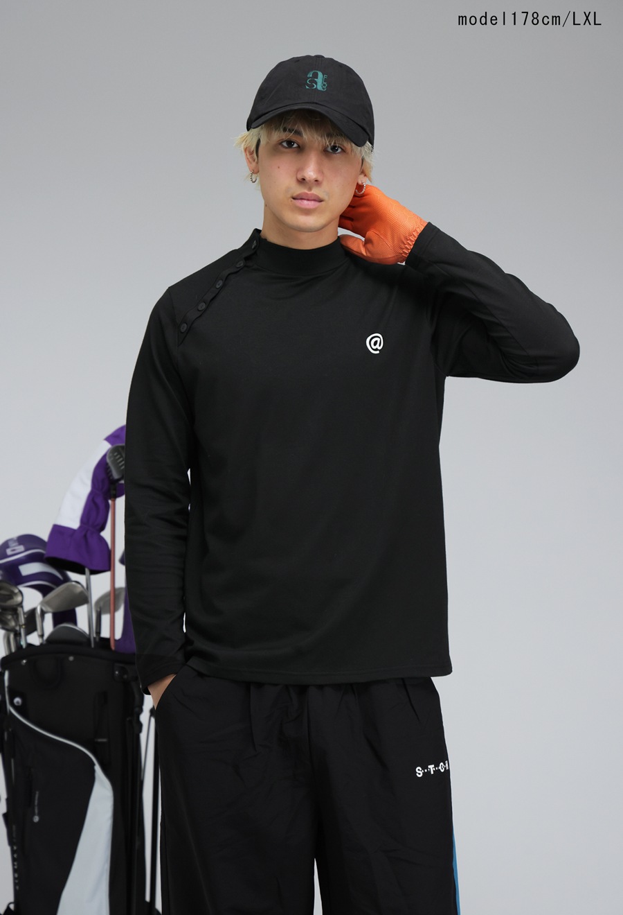 ANTIQUA GOLF×STCH モックネックトップス 送料無料・再入荷 (50)メール