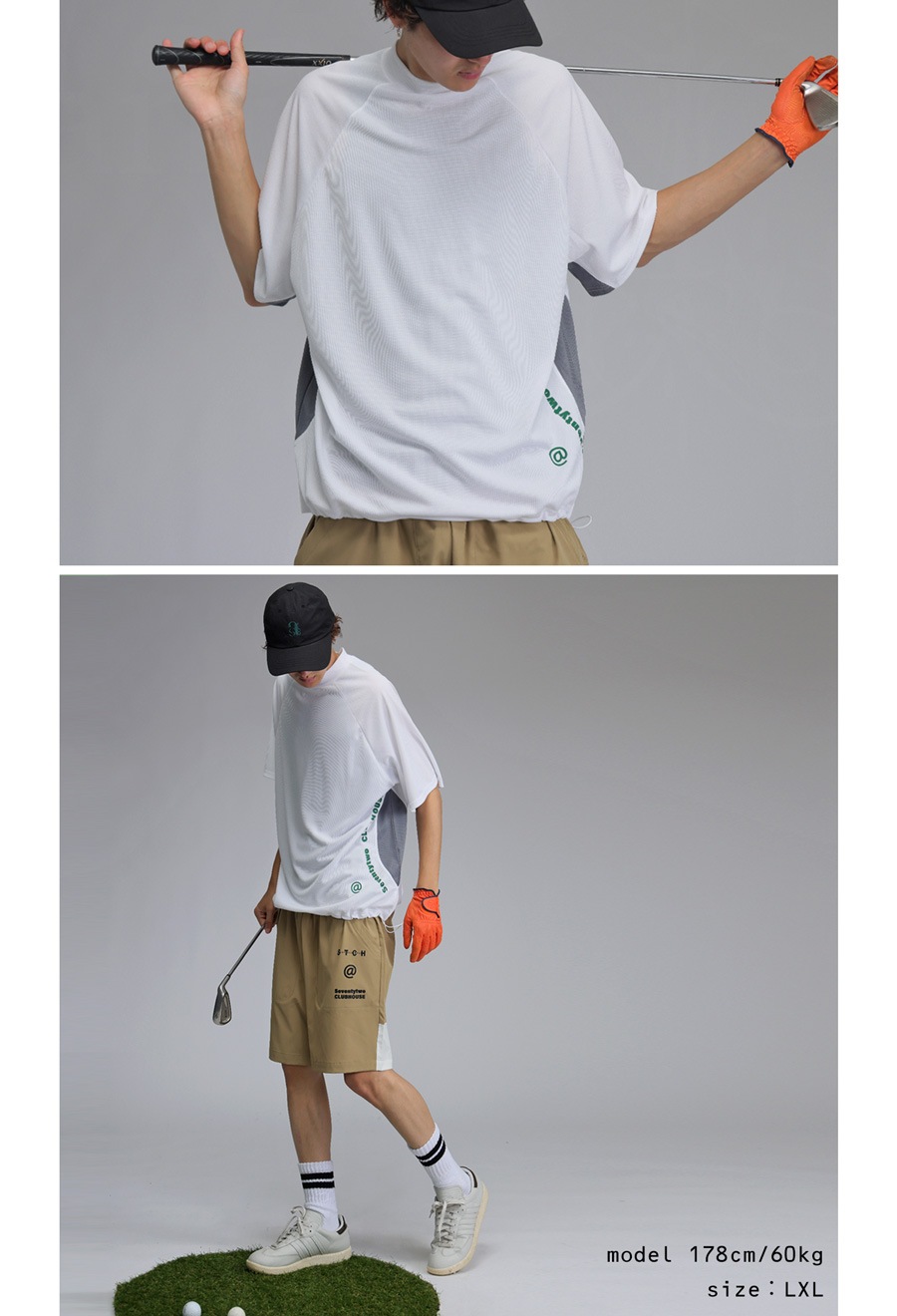 ANTIQUA GOLF×STCH トップス メンズ 送料無料・(80)メール便可 | GOLF