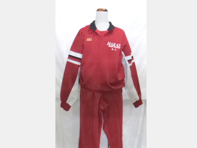 k76 福岡県 博多高等学校 体操服 体操着 ジャージ上下セット サイズL