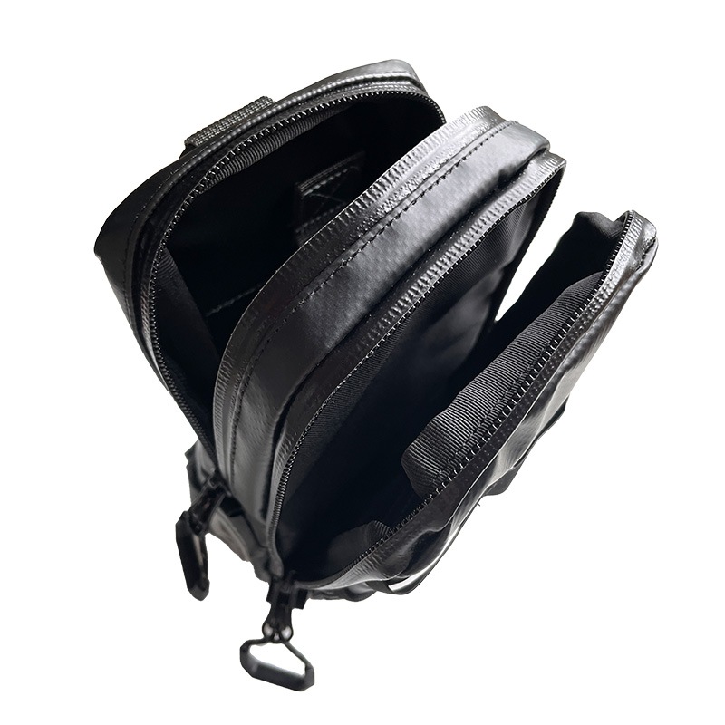 ターポリンポーチ ブラック 釣り BSJ-TPP2 PVCコーティング生地