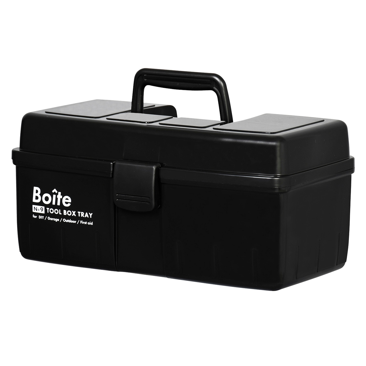 グリーンパル Boiteパーツ ツールボックス 中皿式 ブラック MA-4026