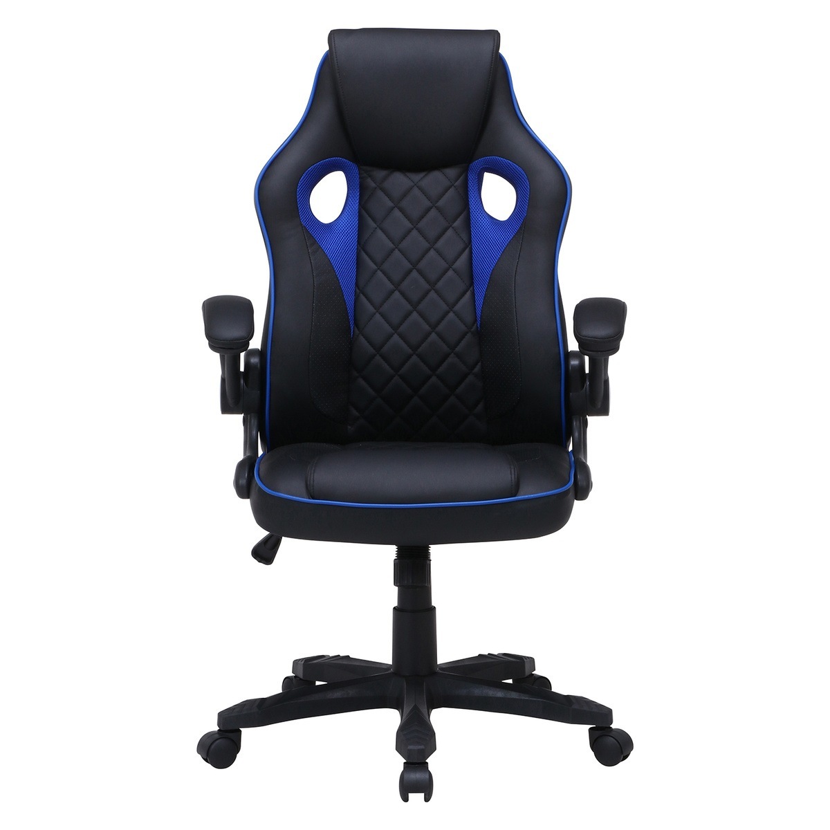 送料無料】不二貿易 ゲーミングチェア シグナル ブルー YF-0291B