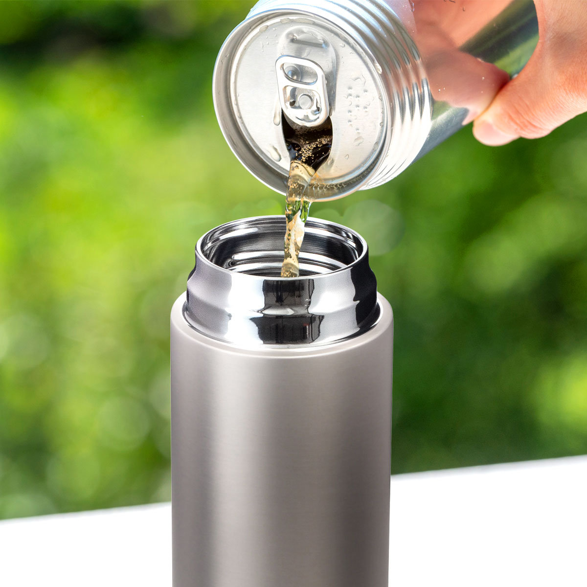 SPARX（スパークス）真空断熱炭酸用ボトル 390ml シルバーマット ASOC