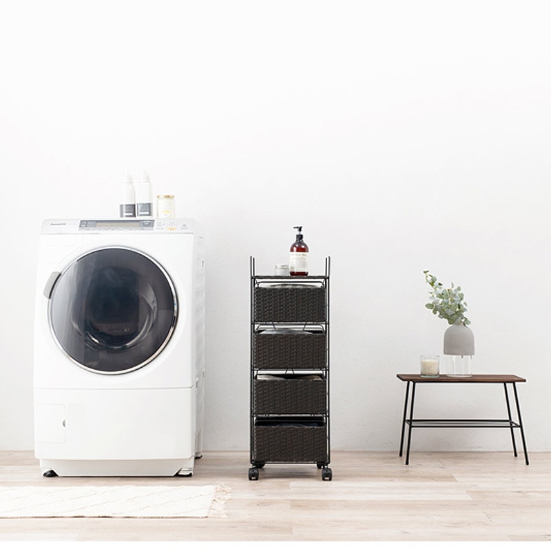 ラタン調ランドリーラック 幅30cm｜B-COMPANY公式オンラインショップ