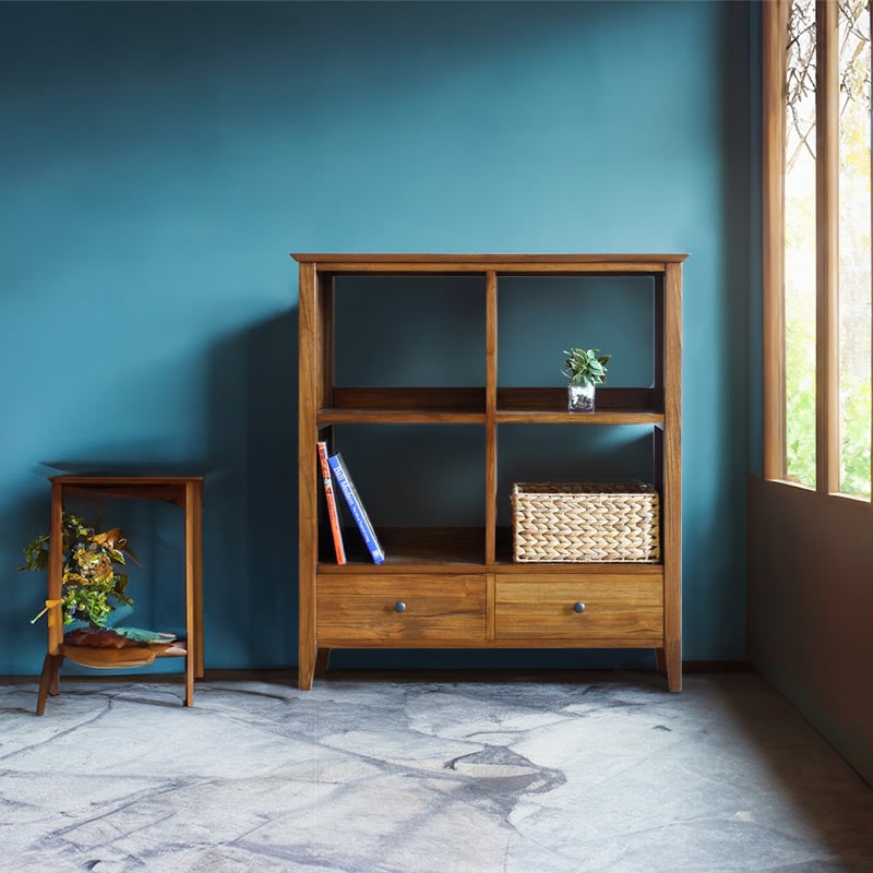 チーク ブックシェルフ｜B-COMPANY公式オンラインショップ