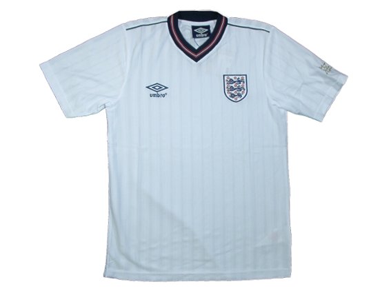 イングランド代表1986ホーム 半袖 ユニフォーム UMBRO 復刻モデル