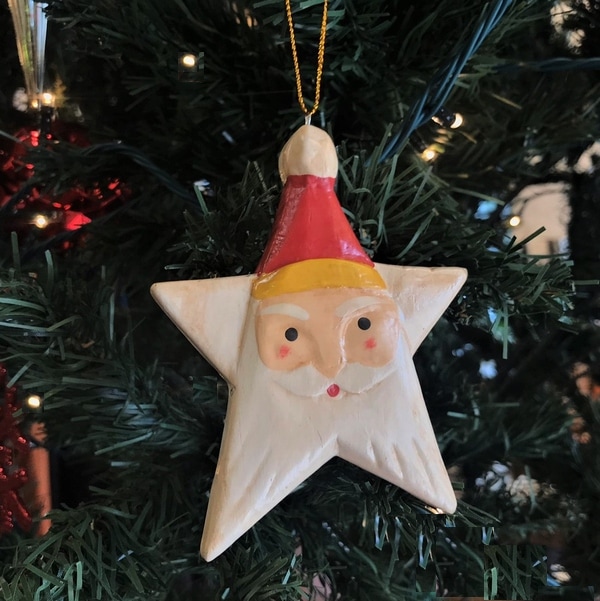 オーナメント】【スターサンタ】サンタクロース／クリスマスグッズ