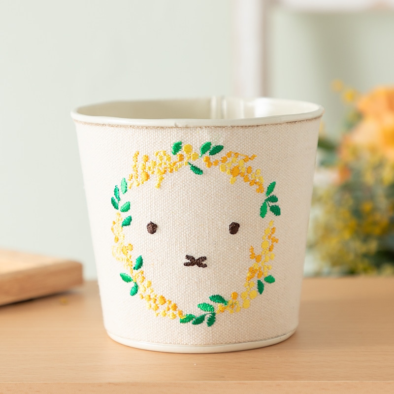 Flower Miffy 刺繍ブリキ缶 ミモザ | グッズ商品,フラワーグッズ