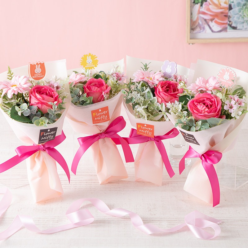 Flower Miffy アクリルフラワースティック「HAPPY WEDDING」 アート