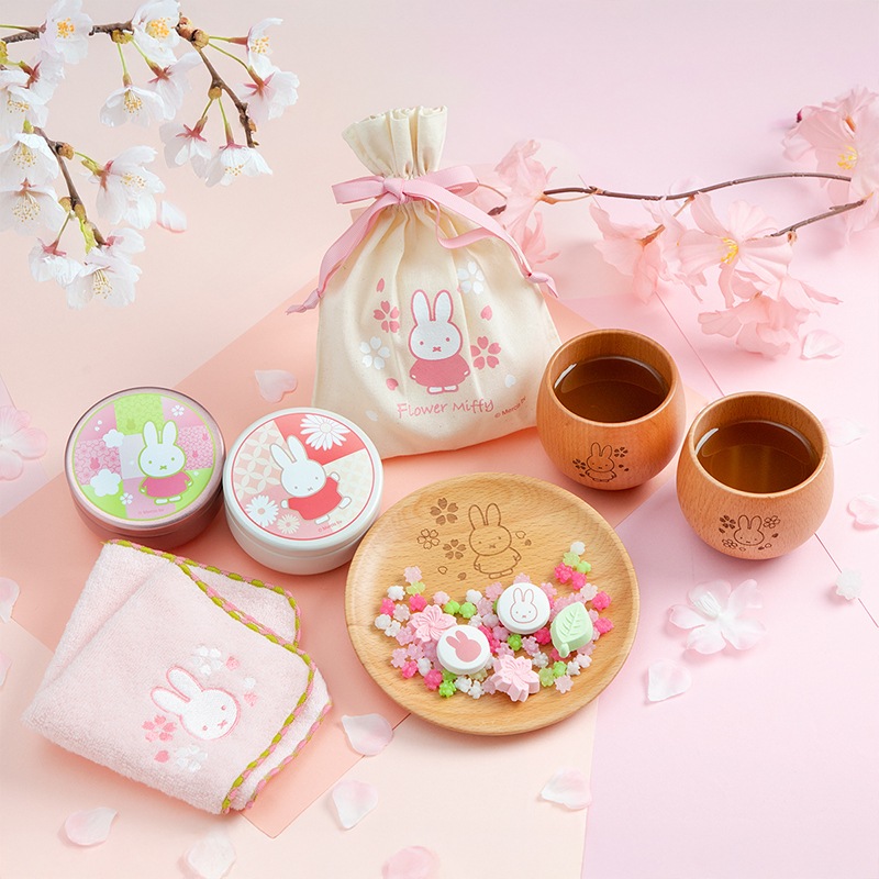 Flower Miffy お茶缶ほうじ茶 七宝 アートフラワーセット[軽] | グッズ