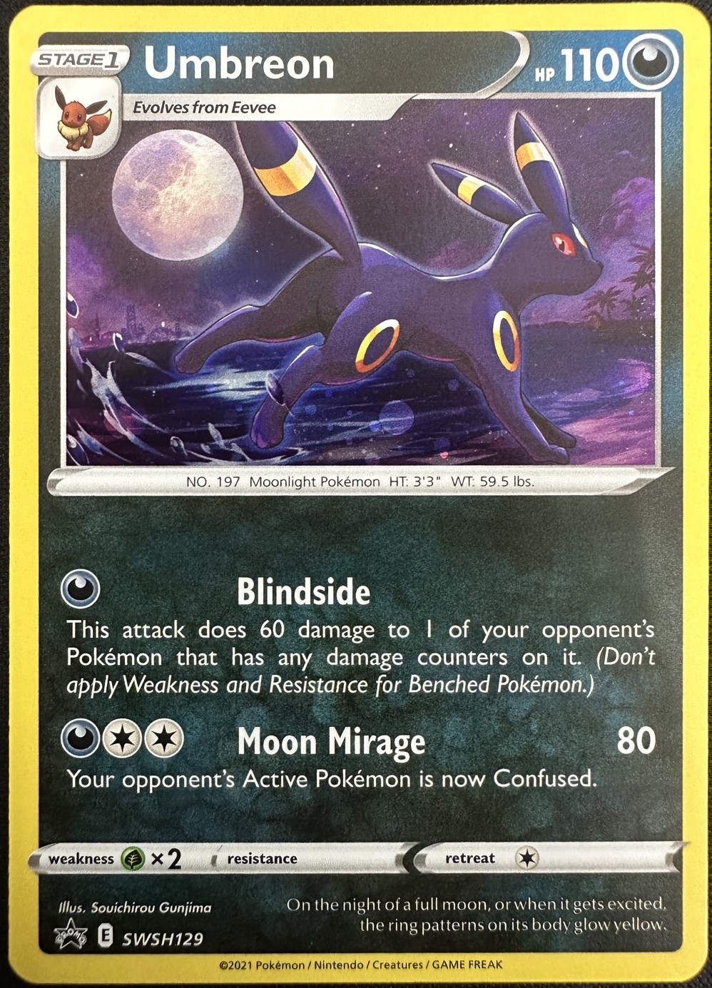 状態B】Umbreon/ブラッキー《英語》[](SWSH129) | ポケモンカード