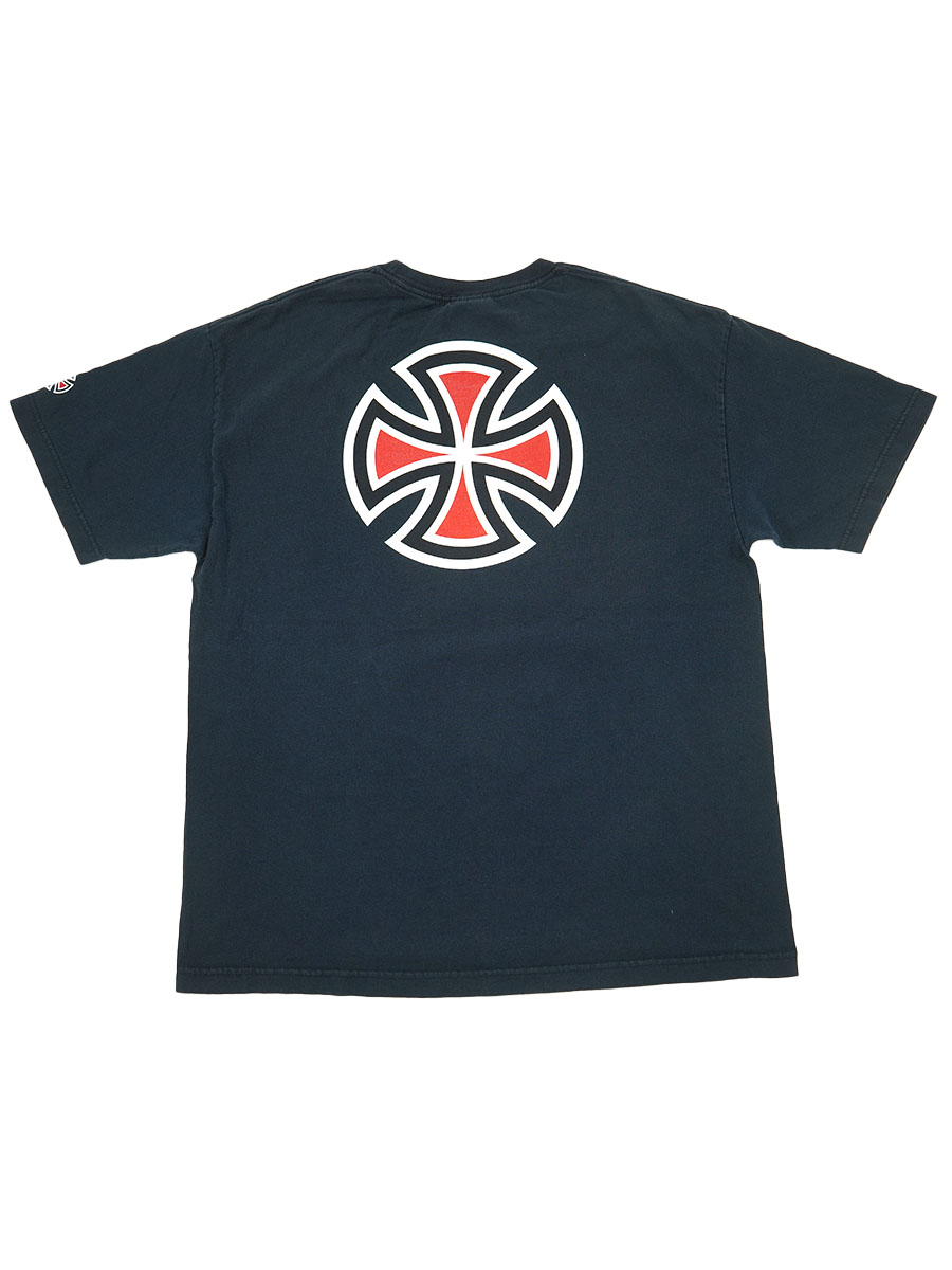 90's NHS ''INDEPENDENT'' 両面プリント Tシャツ ネイビー 表記(XL