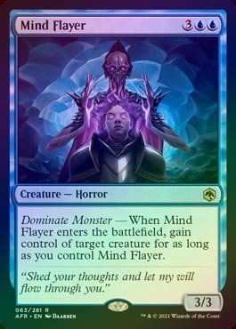 FOIL】【英】マインド・フレイヤー/Mind Flayer[青R]【AFR
