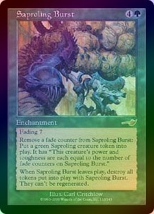 FOIL】【英】はじける子嚢/Saproling Burst[緑R]【NEM】 | モダン以下