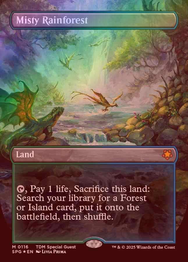 MTG 霧深い雨林 Misty Rainforest foil 旧枠 英語版 霧深い雨林 英語 旧