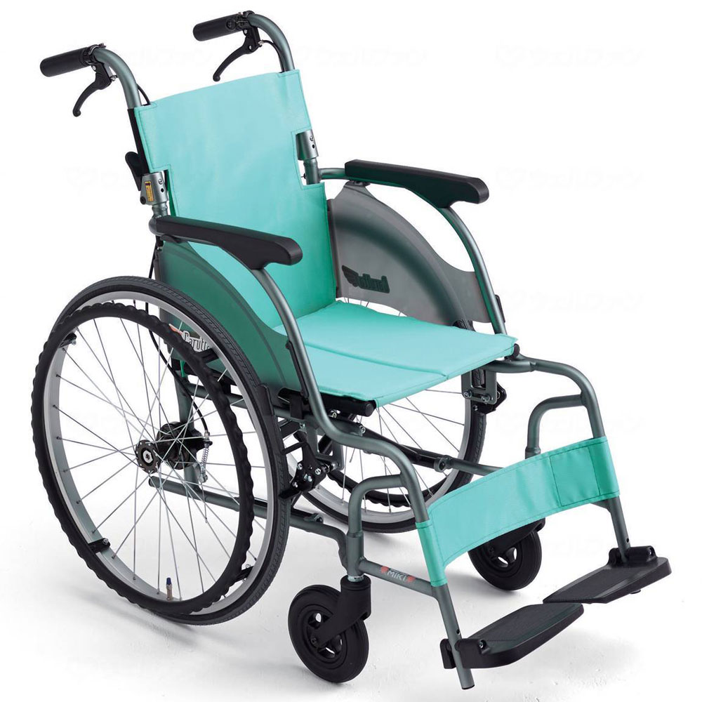 超軽量 自走用車椅子CRT-1 背折れ式・介助ブレーキ付・エアータイヤ