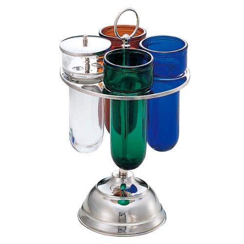 シカン瓶台 ガラスシカン瓶（白）｜診察・処置,診断器具