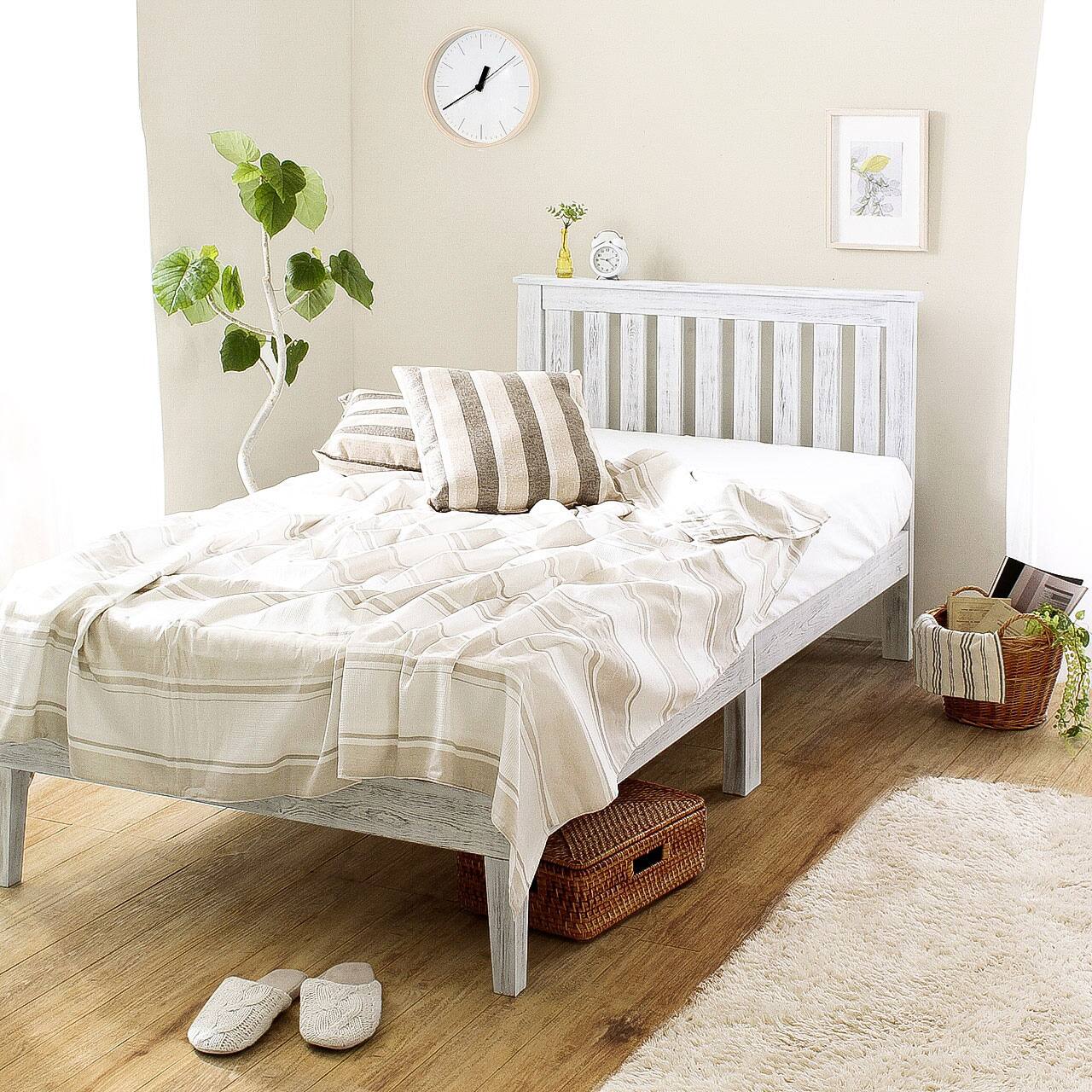 シングル】パイン材 すのこベッドフレーム /シャルル【Charles