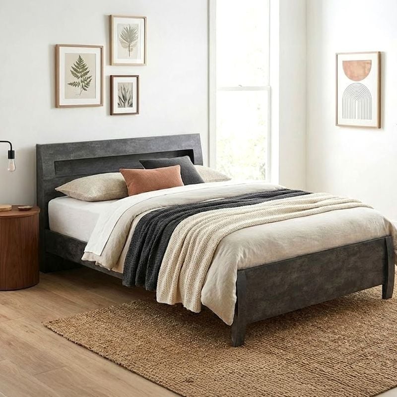 ベッド モダン ブラウン シングル ベッドフレームのみds-2151026