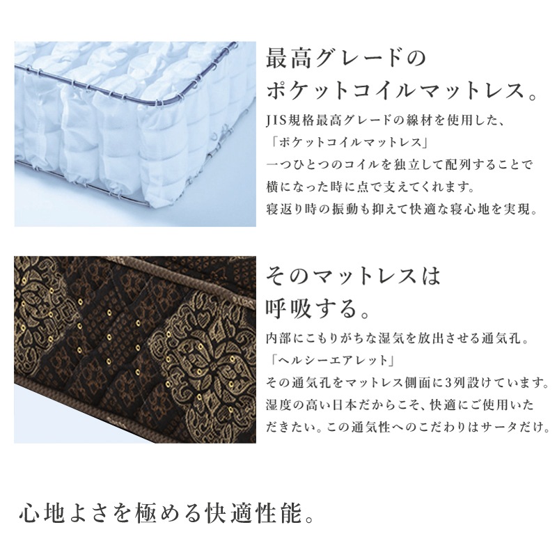 USサイズ】ポケットコイルマットレス SERTA/サータ【Serta Tradition